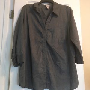 Covington 3/4 sleeve button down